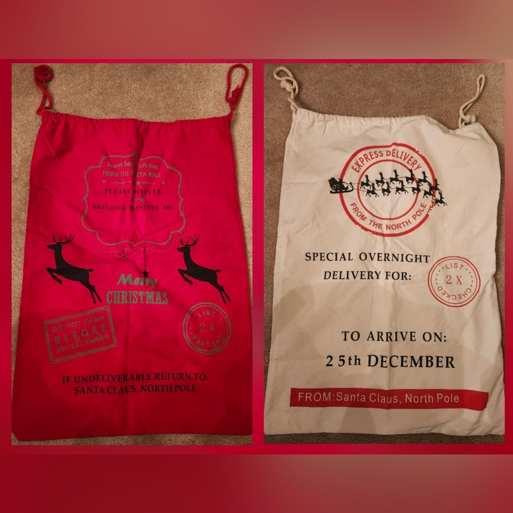 Christmas Santa Gift Bags